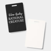 Overreding Jane Austen - Rationeel Wezen I Badge (Voor- en achterkant)