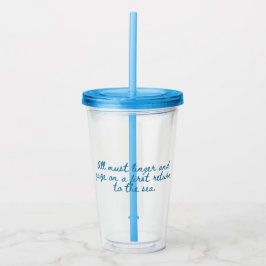 Overreding: Talmen en Staren (blauw) Acryl Drinkbeker