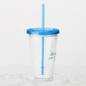 Overreding: Talmen en Staren (groen) Acryl Drinkbeker (Rechts)