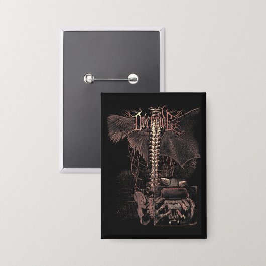 Override - Techno-Gothic Streetwear Design Button (Voorkant / Achterkant)