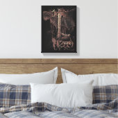 Override - Techno-Gothic Streetwear Design Canvas Afdruk (Insitu (Slaapkamer))