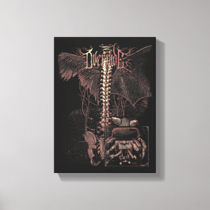 Override - Techno-Gothic Streetwear Design Canvas Afdruk