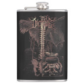 Override - Techno-Gothic Streetwear Design Heupfles (Voorkant)