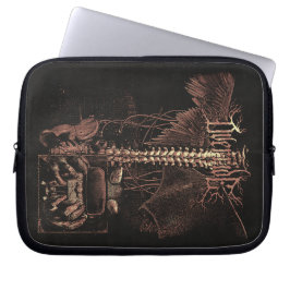 Override - Techno-Gothic Streetwear Design Laptop Sleeve