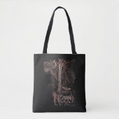 Override - Techno-Gothic Streetwear Design Tote Bag (Voorkant)
