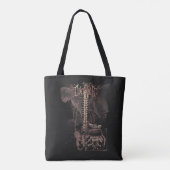 Override - Techno-Gothic Streetwear Design Tote Bag (Achterkant)