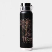 Override - Techno-Gothic Streetwear Design Waterfles (Achterkant)
