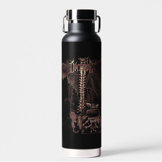 Override - Techno-Gothic Streetwear Design Waterfles (Voorkant)