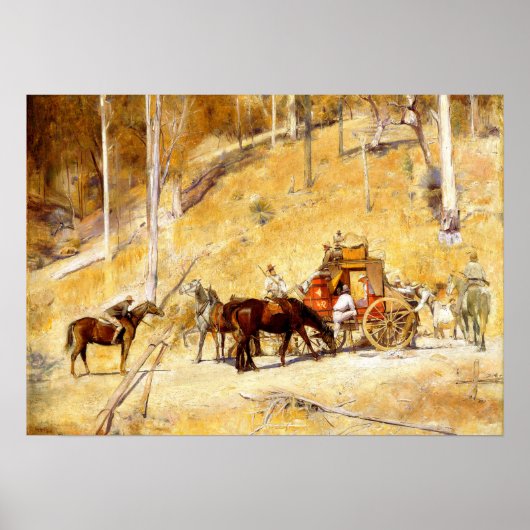 Overrompeld Tom Roberts Australische Kunst 1895 Poster (Voorkant)