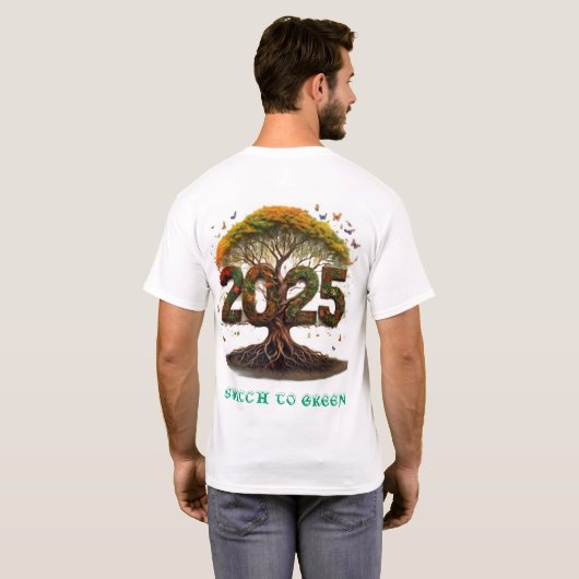 OVERSCHAKELEN NAAR GROEN T-SHIRT (Achterkant volledig)