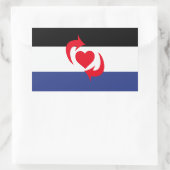 Overschakelen Pride vlag Rechthoekige Sticker (Tas)