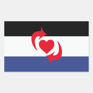 Overschakelen Pride vlag Rechthoekige Sticker