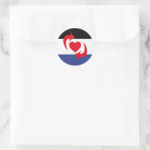 Overschakelen Pride vlag Ronde Sticker (Tas)