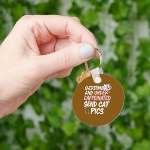 Overschatte Zendt Kat Foto's Grappige Sleutelhange Sleutelhanger