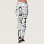 OVERSCHOT VOOR VROUWEN LEGGINGS (Achterkant)