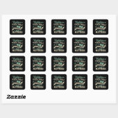 Overschrijd het enige instrument dat ertoe doet vierkante sticker (Vel)