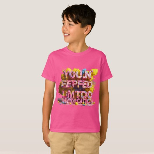 Overschrijd het T-shirt van de Limits Kinderen (Voorkant volledig)