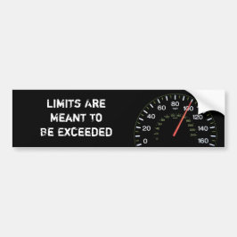 Overschrijd je grenzen bumpersticker