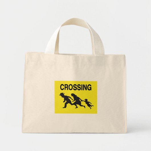 Overschrijdende familie mini tote bag (Voorkant)