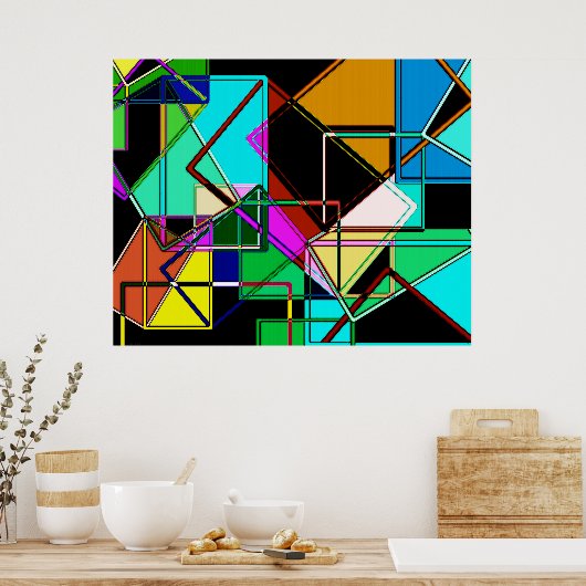 OVERSCHRIJDENDE RETRO (890) 28 X 35 POSTER (Keuken)