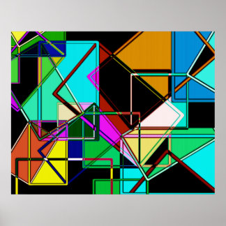 OVERSCHRIJDENDE RETRO (890) 28 X 35 POSTER