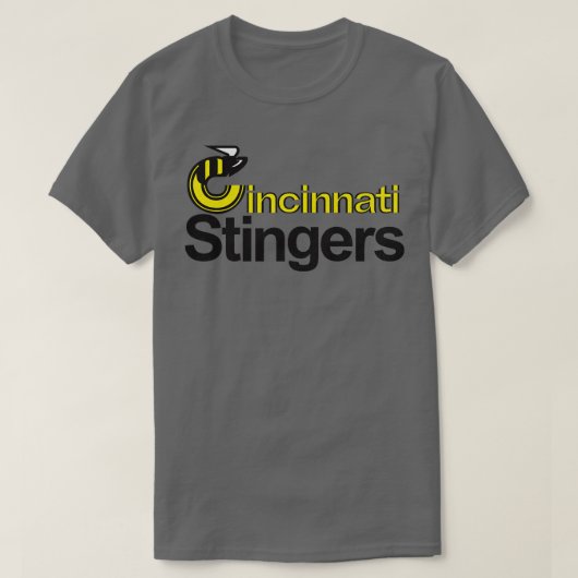 Overschrijding Cincinnati Stingers Hockey 1977 T-shirt (Design voorkant)