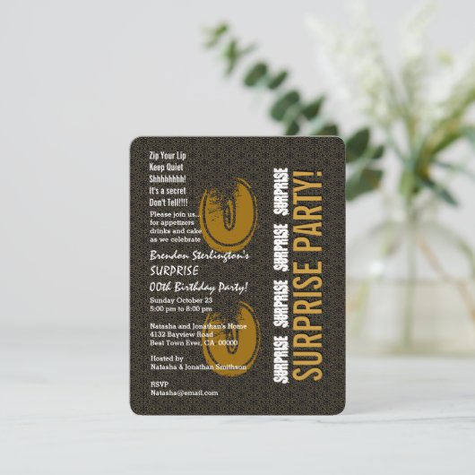 OVERSCHRIJDING Elk jaar 2007 (zwart en goud) Kaart (Staand voorkant)