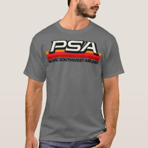 Overschrijding PSA Airlines 70s 80s Pacific Califo T-shirt