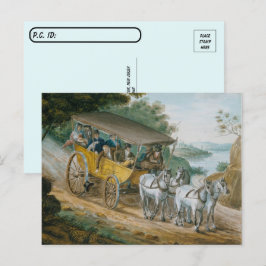 Overschrijding - Reizen door Stagecoach Fine Art Briefkaart