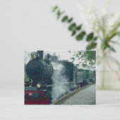 Overschrijding van de stuurstoomtrein briefkaart (Staand voorkant)