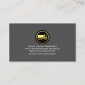 Overschrijding vrachtwagenchauffeur visitekaartje (Achterkant)