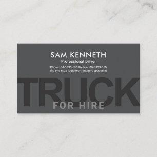 Overschrijding vrachtwagenchauffeur visitekaartje