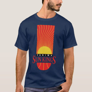 Overschrijding Yakima Sun Kings CBA Basketbal 1990 T-shirt