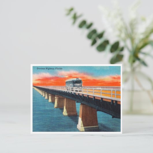  Overseas Highway, Florida Travel Briefkaart (Staand voorkant)