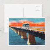 Overseas Highway, Florida Travel Briefkaart (Voorkant / Achterkant)