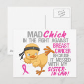 Overseinen met mijn zuster-in-law 3L borstkanker Briefkaart (Voorkant / Achterkant)