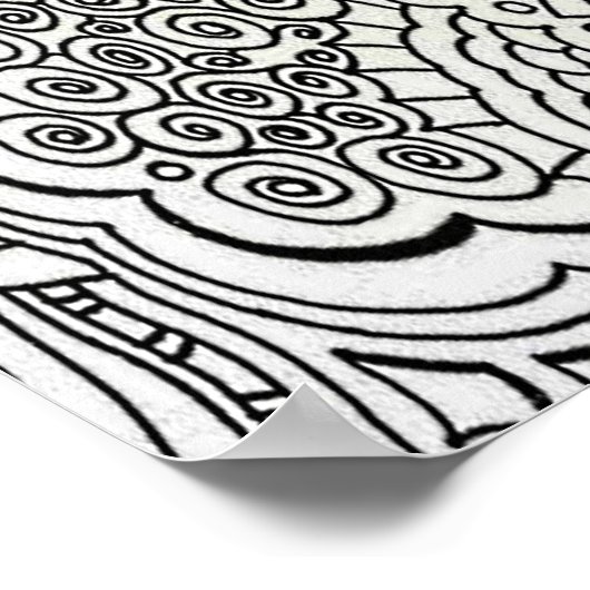 Oversize 20 x 24 het Kleuren Poster 4 (Hoek)