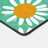 Oversize Daisy Floral Waterverf Pattern Bureaumat (Hoek)