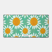Oversize Daisy Floral Waterverf Pattern Bureaumat (Voorkant)