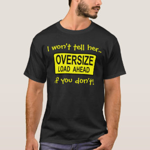 "Oversize Load"-Mannen - zwart T-shirt