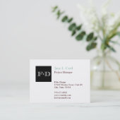 Oversize thumbnail logo gewoon chique wit bruin visitekaartje (Staand voorkant)