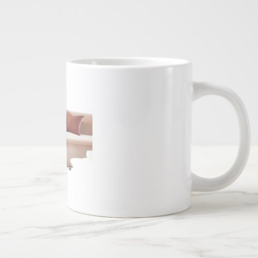 Oversized Curved Velvet Sofa Plush Luxury and Soft Grote Koffiekop (Rechts)