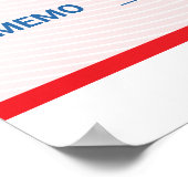 Oversized donatiecheck met bedrijfslogo poster (Hoek)