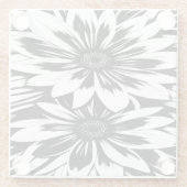 Oversized Flowers Glass Onderzetter Glazen Onderzetter (Achterkant)