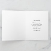 Oversized Fotocollage Happy Birthday Opgevouwen Kaart (Binnen)