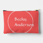 Oversized Initialen in rosé en rood Etui (Achterkant)