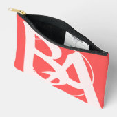 Oversized Initialen in rosé en rood Etui (Open)