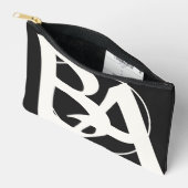 Oversized Initialen in wit en zwart Etui (Open)