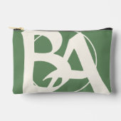 Oversized Initials in White and Green Etui (Voorkant)