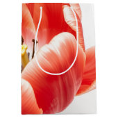 Oversized Koraal Aquarel Tulp Lente Medium Cadeauzakje (Voorkant)